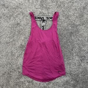Nike Dri-Fit Tank Top Womens XS Pink Racerback Training Workout Athletic Gym